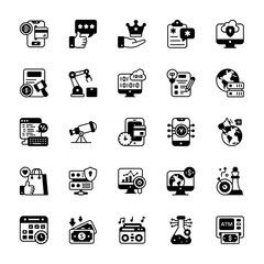 Glyph Conceptual Icon Bundle