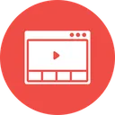 Free Browser Application Video Icon
