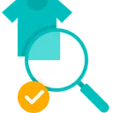 Free Find Clothe Searching Magnifier Icon