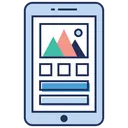 Free Interface Mobile Fond Decran Mobile Mise En Page Icône