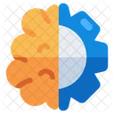 Brain Setting Brain Management Brain Development Icon