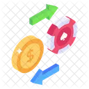 Money Exchange Poker Dollar Into Chip Casino Exchange Icon