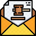 Envelope Justice Court Notice Icon