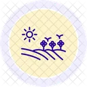 Field With Flowers Field Flowers Icon