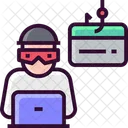 Hacking Phishing Laptop Phishing Hook Icon