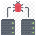 Server Virus Bug Icon